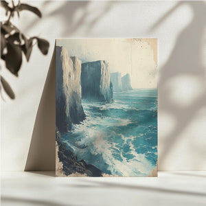 Waves Against Cliffs