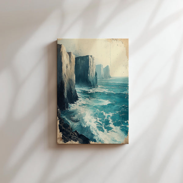 Waves Against Cliffs