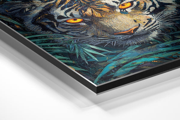 Tiger in Jungle Foliage