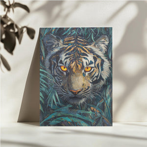 Tiger in Jungle Foliage
