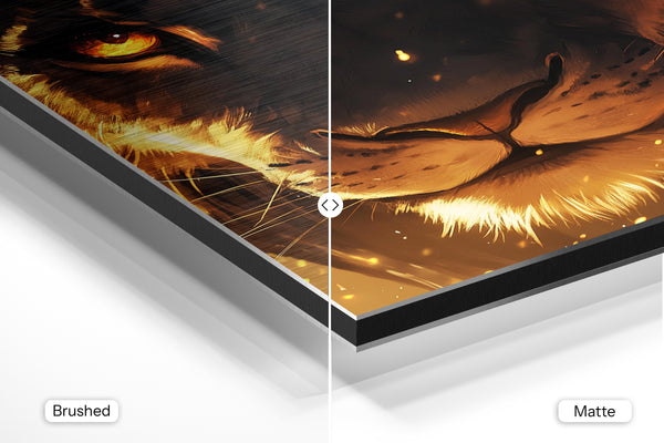 Lion Portrait in Flames