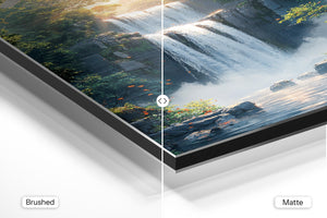 Serene Waterfall at Sunset