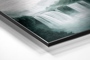 Misty Waterfall in Forest