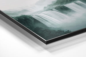 Misty Waterfall in Forest