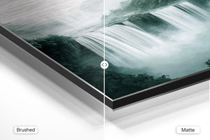 Misty Waterfall in Forest