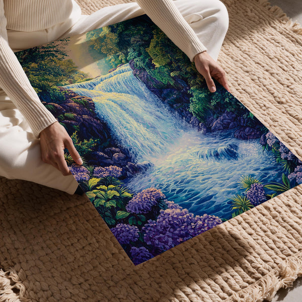 Vivid Waterfall Garden