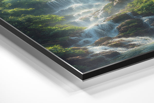 Lush Cascading Waterfall