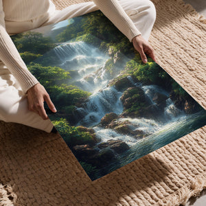 Lush Cascading Waterfall