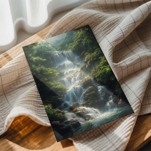 Lush Cascading Waterfall