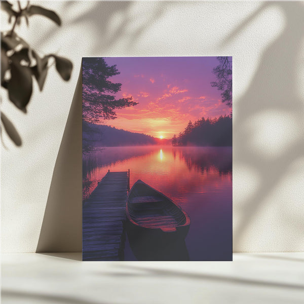 Sunrise Reflection Boat