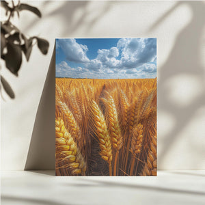 Sunlit Wheat Closeup