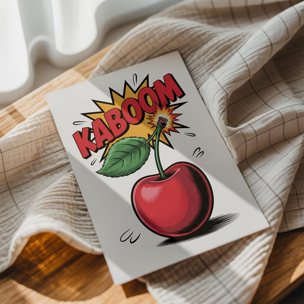 Cherry Kaboom Popart
