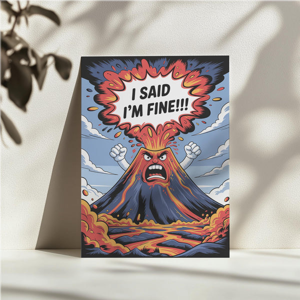 Angry Volcano Eruption