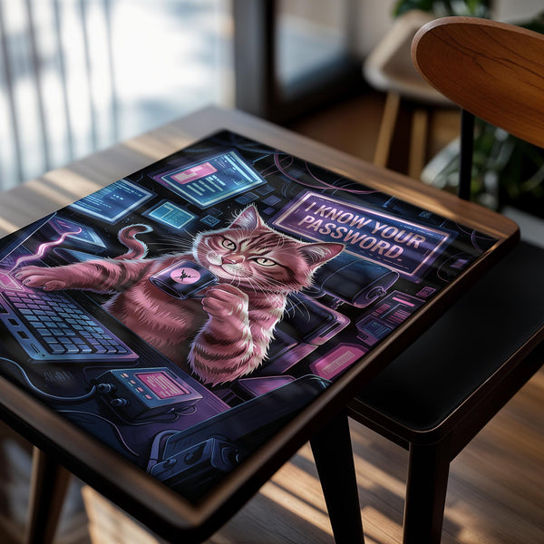 Hacker Cat Password