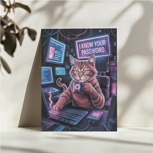 Hacker Cat Password