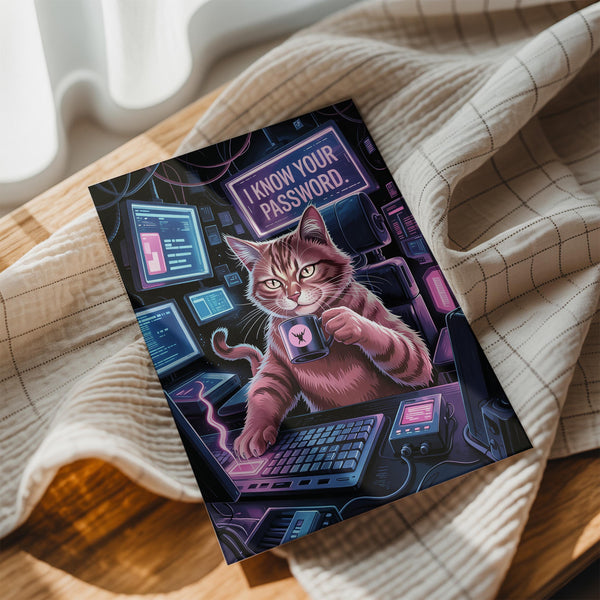 Hacker Cat Password