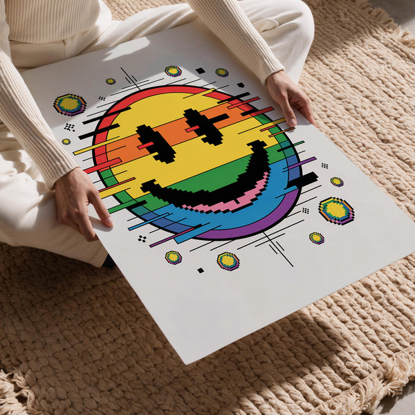 Glitch Smile Pixel