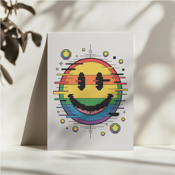 Glitch Smile Pixel