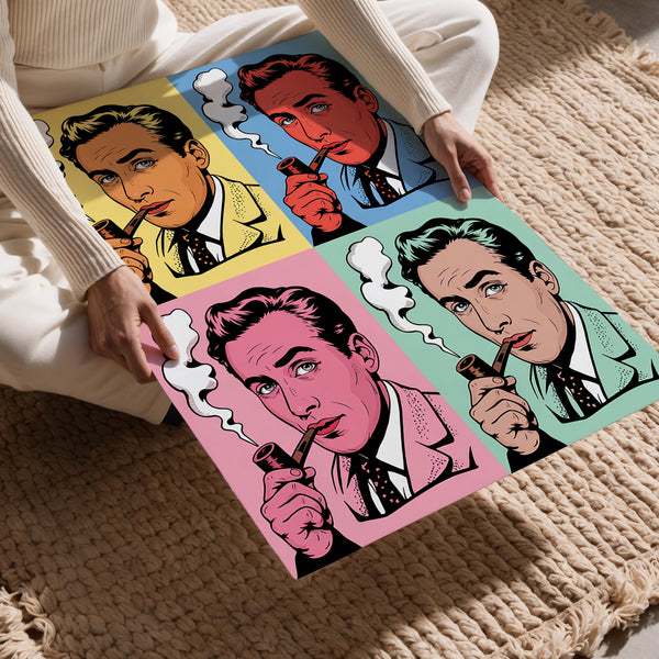 Pipe Thinker Portrait