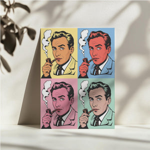 Pipe Thinker Portrait