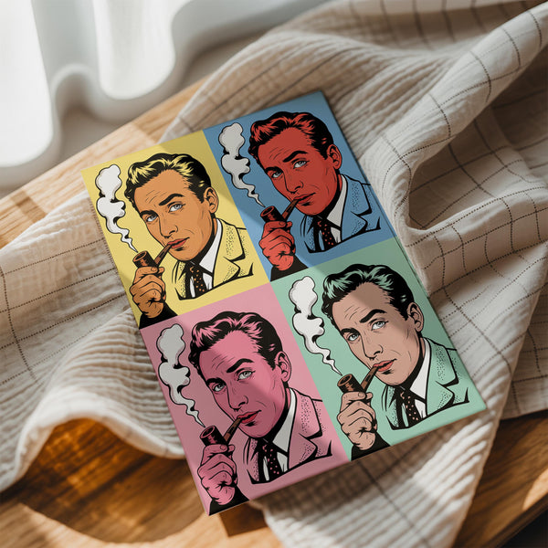 Pipe Thinker Portrait