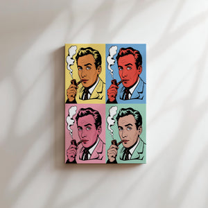 Pipe Thinker Portrait