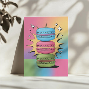 Sparkling Macaron Stack