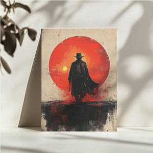 Lone Gunslinger Sunset