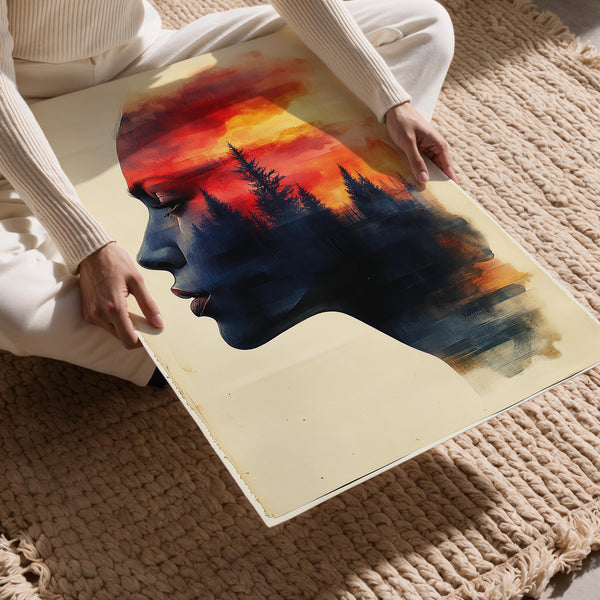 Forest Silhouette Sunset