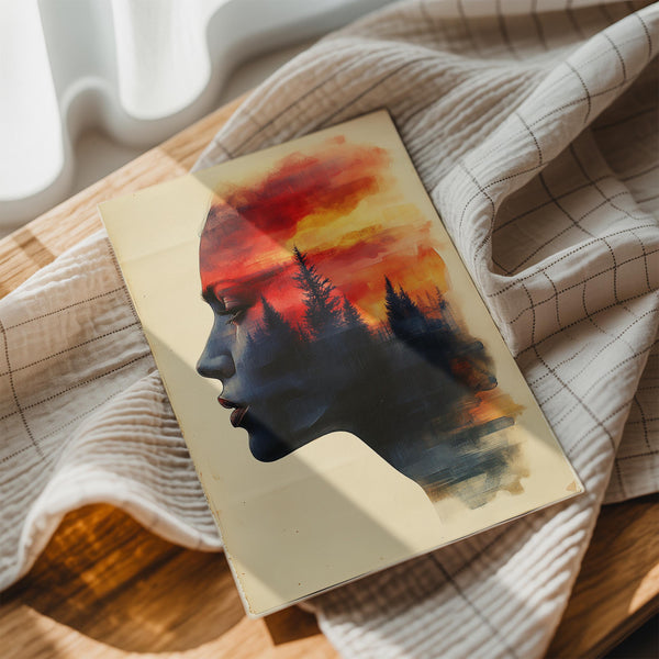 Forest Silhouette Sunset