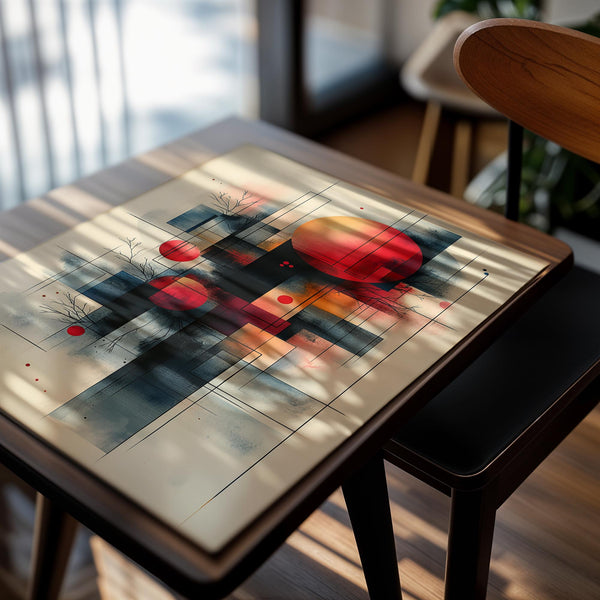 Geometric Celestial Sunset