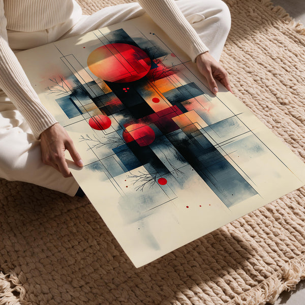 Geometric Celestial Sunset