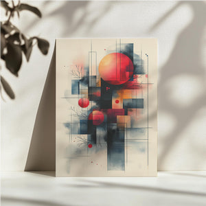 Geometric Celestial Sunset