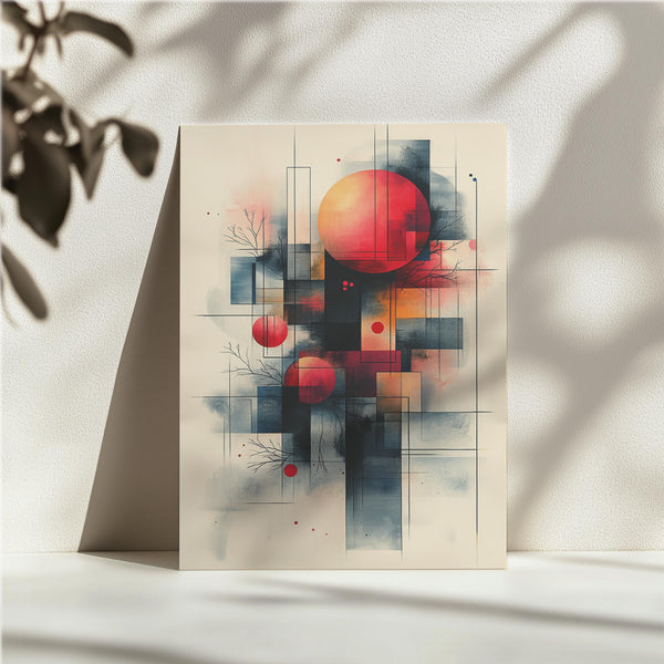 Geometric Celestial Sunset