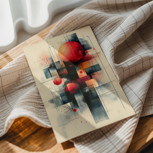 Geometric Celestial Sunset