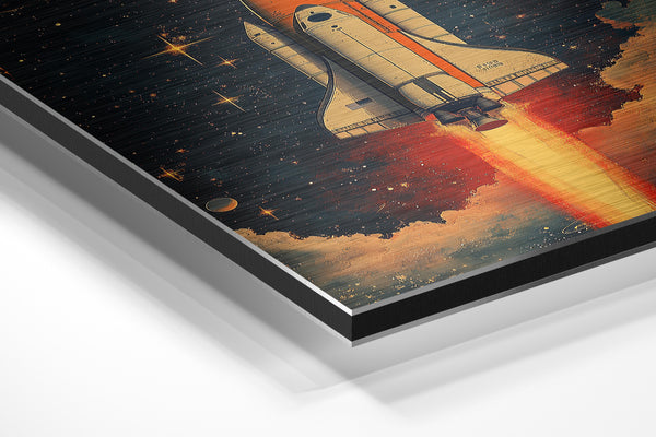 Retro Spaceship Launch