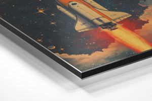 Retro Spaceship Launch