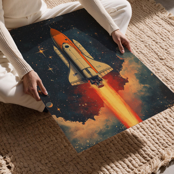 Retro Spaceship Launch