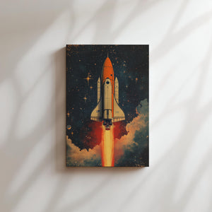 Retro Spaceship Launch