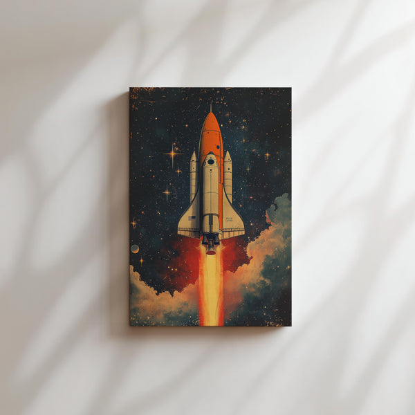 Retro Spaceship Launch