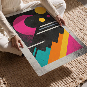 Retro Minimalist Moonscape