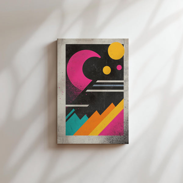 Retro Minimalist Moonscape