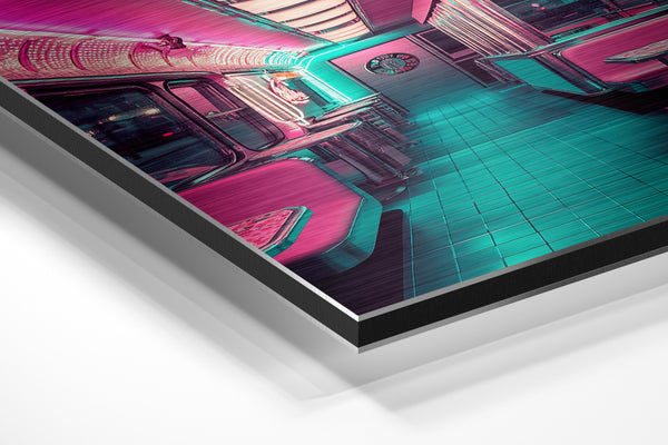 Retro Diner Neon Glow