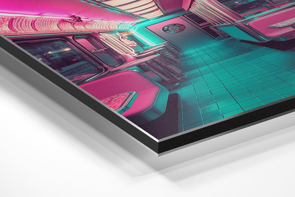 Retro Diner Neon Glow