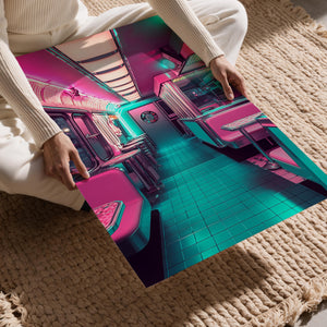 Retro Diner Neon Glow