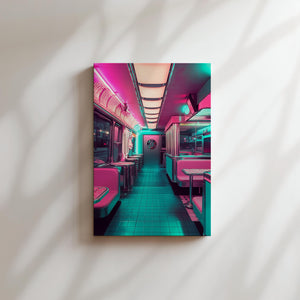 Retro Diner Neon Glow