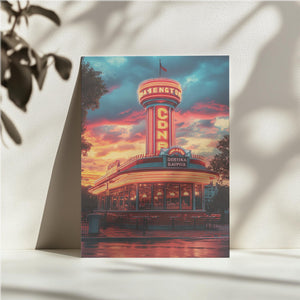 Neon Diner Sunset