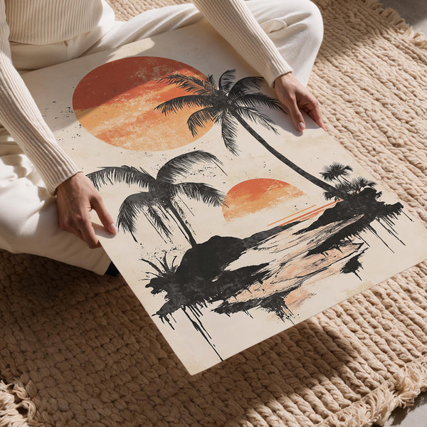 Tropical Sunset Scene