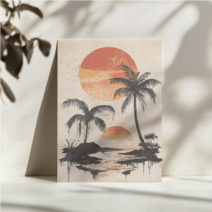 Tropical Sunset Scene