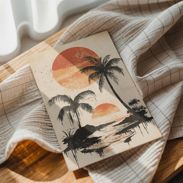 Tropical Sunset Scene